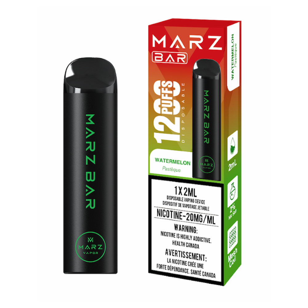 Marz Bar 1200 Disposable Vape - Watermelon Marz Bar 1200 Disposable Vape - Watermelon