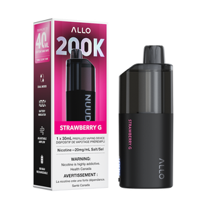 Allo Nuud 200K Puffs Disposable Vape - Strawberry G