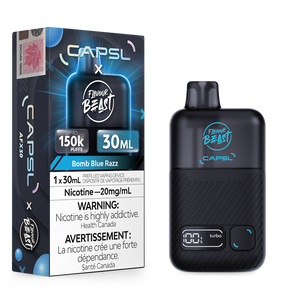 Capsl X Flavour Beast AFX30 150K Puffs Disposable Vape - Bomb Blue Razz