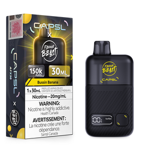 Capsl X Flavour Beast AFX30 150K Puffs Disposable Vape - Bussin Banana Iced