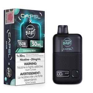 Capsl X Flavour Beast AFX30 150K Puffs Disposable Vape - Extreme Mint Iced