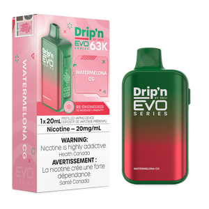Drip'n By Envi Evo Series 63k Disposable Vape - Watermelona Cg