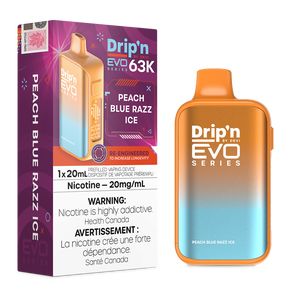 Drip'n By Envi Evo Series 63k Disposable Vape - Peach Blue Razz Ice