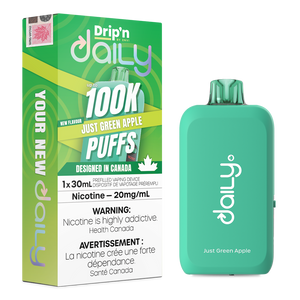 Drip'n Daily 100K Disposable Vape - Just Green Apple
