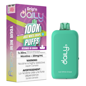 Drip'n Daily 100K Disposable Vape - Just White Grape