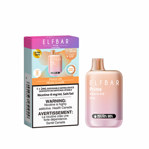 ELF Bar Prime 1800 Puffs (Nicotine Free) - Peach Ice
