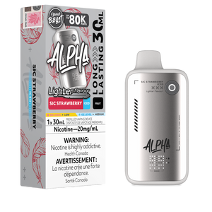 Flavour Beast Alpha Lighter Flavour 80K Puffs Disposable Vape - Sic Strawberry Iced