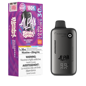 Flavour Beast Alpha Blended Series 80K Puffs Disposable Vape - WildBerry Bomb Iced