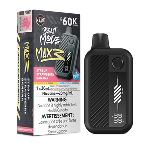 Flavour Beast Beast Mode Max 3 60K Disposable Vape - Str8 Up Strawberry Banana Iced