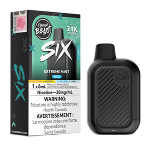 Flavour Beast Six 24K Puffs Disposable Vape - Extreme Mint Iced