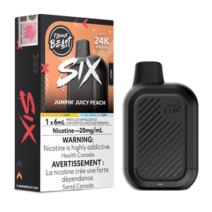 Flavour Beast Six 24K Puffs Disposable Vape - Jumpin' Juicy Peach