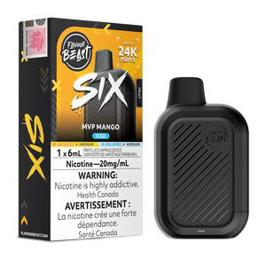 Flavour Beast Six 24K Puffs Disposable Vape - Mvp mango Iced