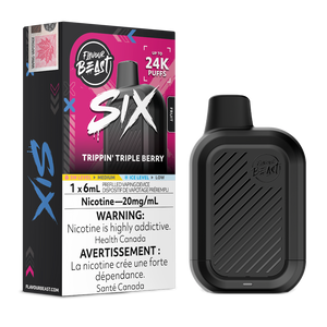 Flavour Beast Six 24K Puffs Disposable Vape - Trippin' Triple Berry