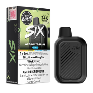 Flavour Beast Six 24K Puffs Disposable Vape - Wild White Grape Iced
