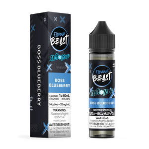 Flavour Beast Salt Nic Iced Vape Juice - Boss Blueberry (60ml)