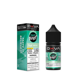 Flavour Beast x Oxva Salt Nic Vape Juice - Fresh Mint Ice (30ml)