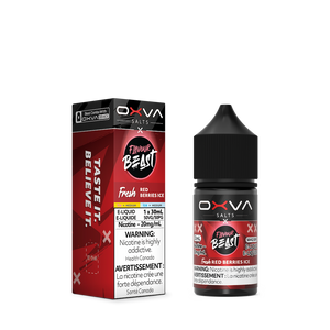 Flavour Beast x Oxva Salt Nic Vape Juice -  Red Berries Ice (30ml)