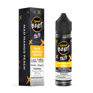 Flavour Beast Salt Nic Vape Juice - Mad Mango Peach (60ml)