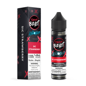 Flavour Beast Salts Iced Vape Juice - Sic Strawberry (60ml)