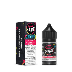 Flavour Beast ICE Salt Nic Vape Juice - Slayin' Strawberry Citrus (30ml)