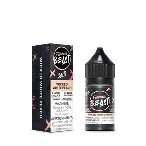 Flavour Beast Salt Nic Vape Juice - Wicked White Peach (30ml)