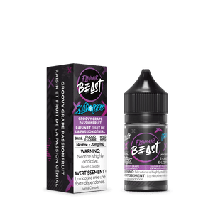 Flavour Beast ICE Salt Nic Vape Juice - Groovy Grape Passionfruit (30ml)