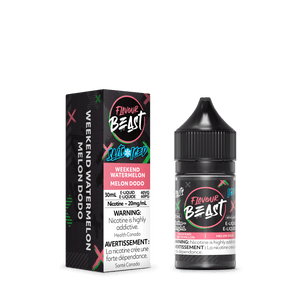 Flavour Beast ICE Salt Nic Vape Juice - Weekend Watermelon (30ml)