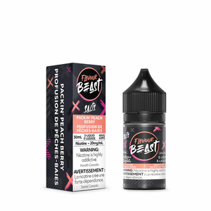 Flavour Beast Salt Nic Vape Juice - Packin' Peach Berry (30ml)
