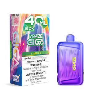Kraze Giga 150k Puffs Disposable Vape - S. Apple G