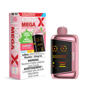 Kraze Mega X - Tangy Strawberry Watermelon G Ice