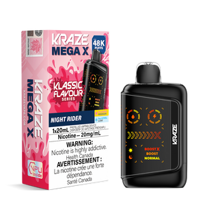 Kraze Mega X 48K Puffs Disposable Vape - Night Rider