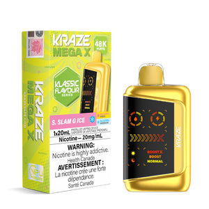 Kraze Mega X 48K Puffs Disposable Vape - S. Slam G Ice