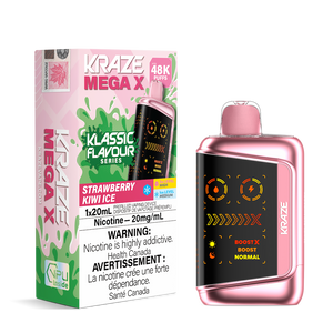 Kraze Mega X 48K Puffs Disposable Vape - Strawberry Kiwi Ice