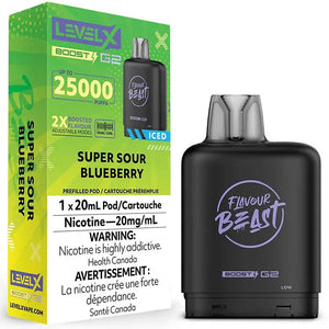 Level X Flavour Beast Boost G2 - Super Sour Blueberry