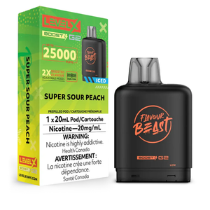 Level X Flavour Beast Boost G2 - Super Sour Peach