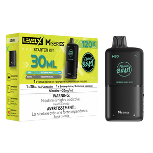 Flavour Beast Level X M Series Starter Kit 120K Puffs - Extreme Mint Iced