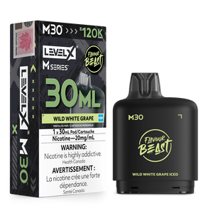 Flavour Beast Level X M Series M30 120K Puffs Vape Pod - Wild White Grape Iced