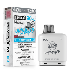 Flavour Beast Unleashed Level X M Series M30 120K Puffs Vape Pod - Epic Peppermint Iced