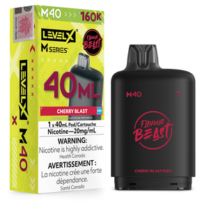 Flavour Beast Level X M Series M40 160K Puffs Vape Pod - Cherry Blast Iced