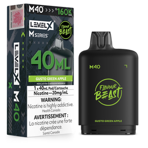 Flavour Beast Level X M Series M40 160K Puffs Vape Pod - Gusto Green Apple
