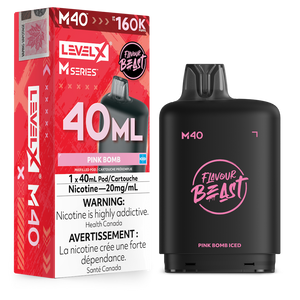 Flavour Beast Level X M Series M40 160K Puffs Vape Pod - Pink Bomb Iced