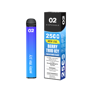 O2 2500 Puffs Disposable Vape - Berry Trio Icy