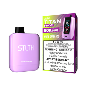 STLTH  Titan Max Disposable Vape - White Grape Ice