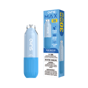 OVNS Max 3k Puffs Disposable Vape - Blue Razz Ice