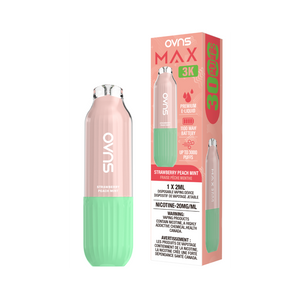 OVNS Max 3k Puffs Disposable Vape - Strawberry Peach Mint