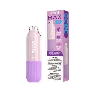 OVNS Max 3k Puffs Disposable Vape - White Grape Ice