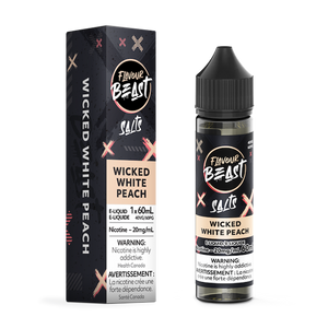 Flavour Beast Salts Nic Vape Juice - Wicked White Peach (60ml)