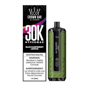 Al Fakher Crown Bar 30k HyperMax Disposable Vape - Blue Raspberry Lemon