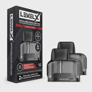 Level X Refillable Dual Coil Pod 0.6Ω / 1.2Ω – 5.5mL Capacity
