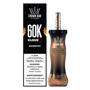 Al Fakher Crown Bar Cloud X 60K Disposable Vape - Mango Ice
